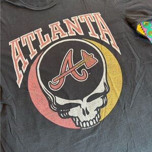 Grateful Dead Stealie Atlanta Braves tshirt